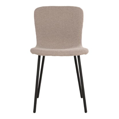 Halden Dining Chair - Esszimmerstuhl, Bouclé, Beige, schwarze Beine, HN1233 – Bild 2