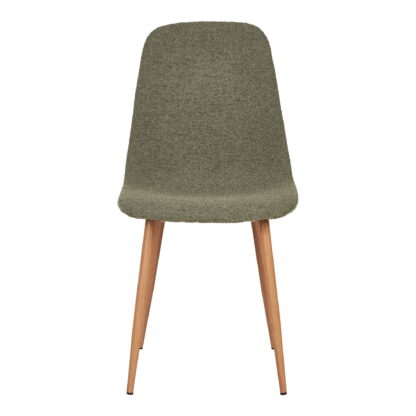 Stockholm Dining Chair - Esszimmerstuhl, Bouclé, dunkelgrün, holzähnliche Beine, HN1236 – Bild 2