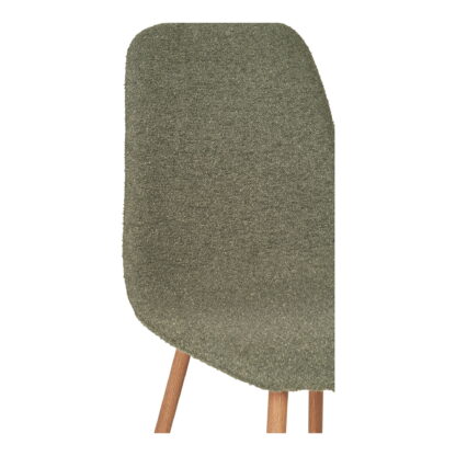 Stockholm Dining Chair - Esszimmerstuhl, Bouclé, dunkelgrün, holzähnliche Beine, HN1236 – Bild 5