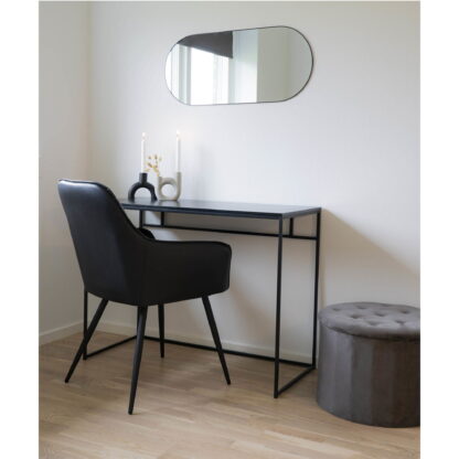 Harbo Dining Chair – Esszimmerstuhl, PU-Leder, schwarz, schwarze Beine, HN1223 – Bild 7