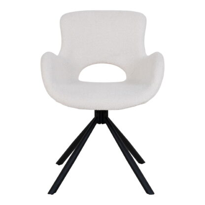 Amorim Dining Chair – Esszimmerstuhl, drehbar, Bouclé, gebrochenes Weiß, HN1273 – Bild 2