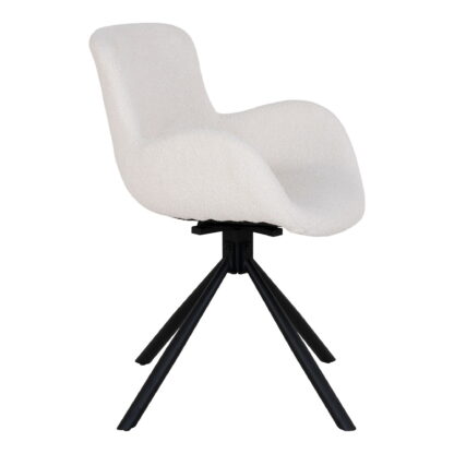 Amorim Dining Chair – Esszimmerstuhl, drehbar, Bouclé, gebrochenes Weiß, HN1273 – Bild 3