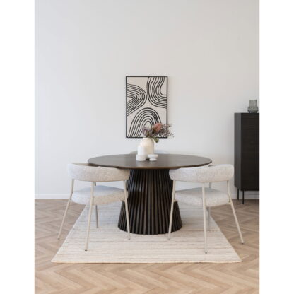 Trivio Dining Chair – Esszimmerstuhl, Bouclé, Sand mit grauen Beinen, HN1284 – Bild 3