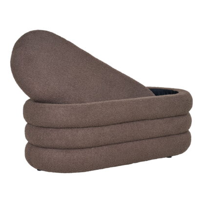 Dartford Bank – Bank mit Stauraum, Bouclé, braun 103 x 45 x 44 cm, HN1238 – Bild 5
