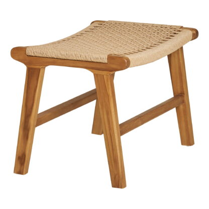 Derby Fußstütze - Fußstütze, Teak, Natur, 60x40x42 cm – Bild 3