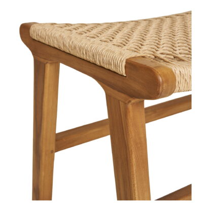 Derby Fußstütze - Fußstütze, Teak, Natur, 60x40x42 cm – Bild 4