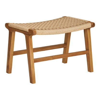 Derby Fußstütze - Fußstütze, Teak, Natur, 60x40x42 cm