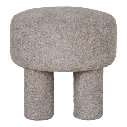 Canberra Pouf - Pouf, hellgrau ø43x43 cm, HN1258 – Bild 2