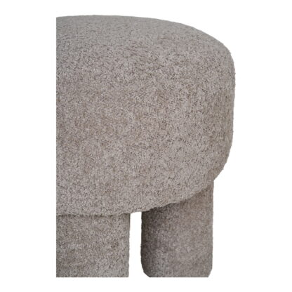 Canberra Pouf - Pouf, hellgrau ø43x43 cm, HN1258 – Bild 3