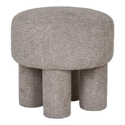Canberra Pouf - Pouf, hellgrau ø43x43 cm, HN1258