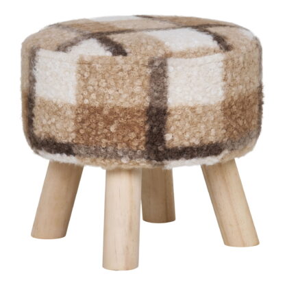 Aberdeen Stool - Hocker, Braunmischung ø31x29 cm, HN1261