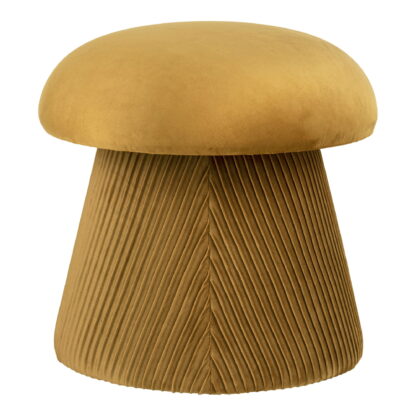 Hampton Pouf - Pouf, Samt, Ocker, ø41x39 cm, HN1245 – Bild 2