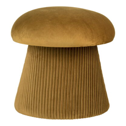 Hampton Pouf - Pouf, Samt, Ocker, ø41x39 cm, HN1245