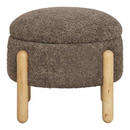 Medas Pouf – Pouf mit Stauraum, braun/natur, HN1237 – Bild 2