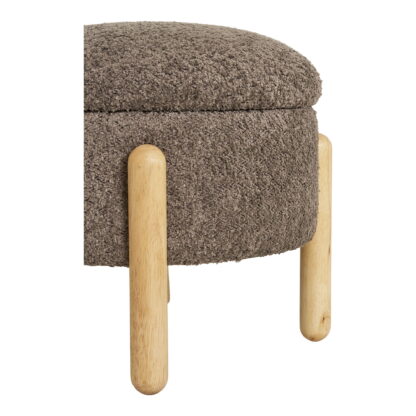 Medas Pouf – Pouf mit Stauraum, braun/natur, HN1237 – Bild 4