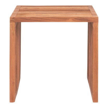 Pego Beistelltisch - Beistelltisch, Teak, Natur, 40x40x40 cm – Bild 2