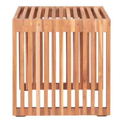 Pego Beistelltisch - Beistelltisch, Teak, Natur, 40x40x40 cm – Bild 4