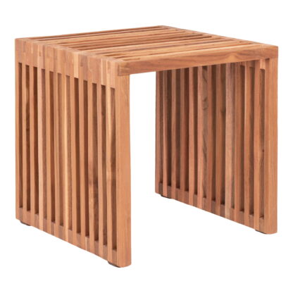 Pego Beistelltisch - Beistelltisch, Teak, Natur, 40x40x40 cm