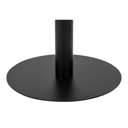 Bolzano Couchtisch – Couchtisch, Platte in Marmoroptik, weiß, schwarze Basis ø70x45 cm – Bild 3