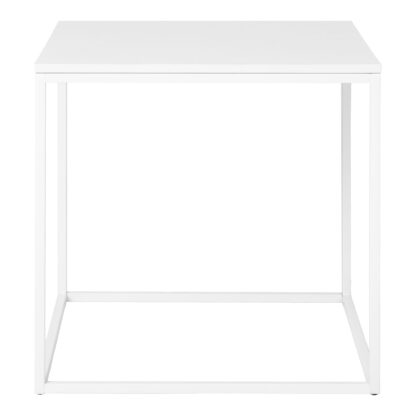 Vita Beistelltisch - Beistelltisch, weiß, weißes Gestell 45x45x45 cm – Bild 2