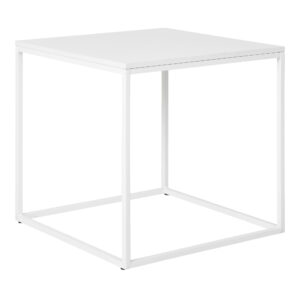 Vita Beistelltisch - Beistelltisch, weiß, weißes Gestell 45x45x45 cm