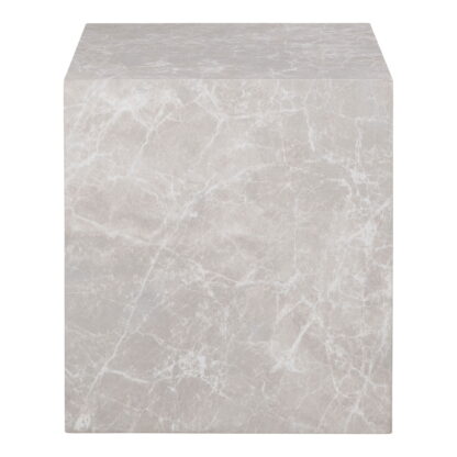 Prague Beistelltisch - Beistelltisch, Marmoroptik, beige 40x40x45 cm – Bild 2