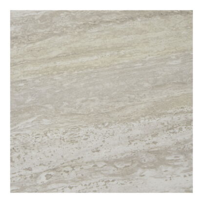 Aalst Beistelltisch – Beistelltisch, Travertin-Optik, schwarze Beine ø40x40 cm – Bild 4