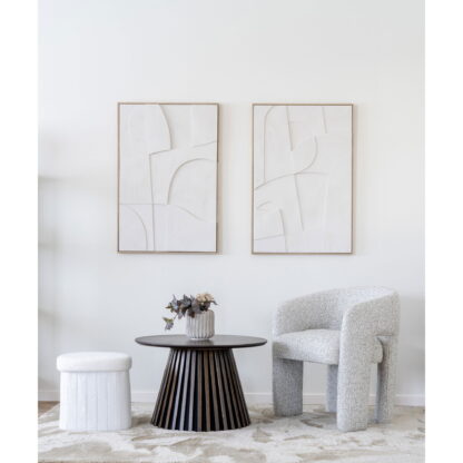 Osaka Couchtisch – Couchtisch, Eichenfurnier, geräuchert ø70x45 cm – Bild 3