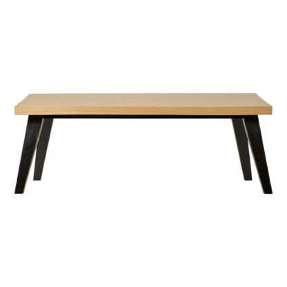 Amora Couchtisch – Couchtisch, Eichenfurnier mit Fischgrätenmuster, 60 x 120 x 42 cm
