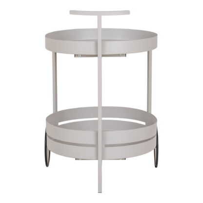 Beja Barwagen – Barwagen, Stahl, kühles Grau, 2 Ablagen 40 x 49,5 x 61 cm – Bild 2