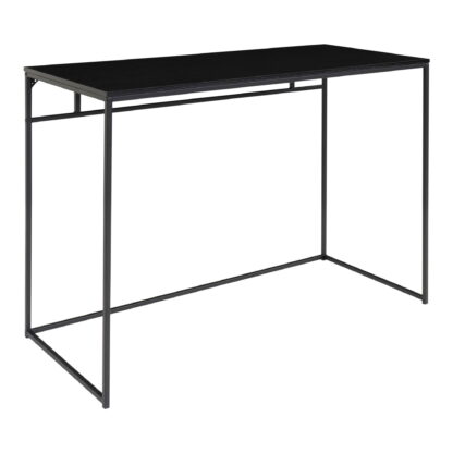 Vita Desk - Schreibtisch, schwarz mit schwarzem Rahmen 100x45x75 cm – Bild 2