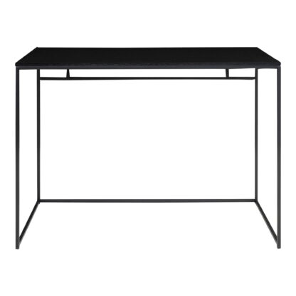 Vita Desk - Schreibtisch, schwarz mit schwarzem Rahmen 100x45x75 cm – Bild 4