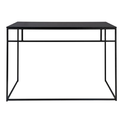 Vita Desk - Schreibtisch, schwarz mit schwarzem Rahmen 100x45x75 cm – Bild 6