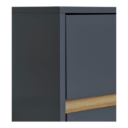 Bisley Beistelltisch – Beistelltisch, lackiertes Holz, 2 Schubladen, dunkelgrau40x35x55 cm – Bild 4