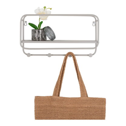 Feira Hat Shelf - Hutablage, Stahl, kühles Grau 45x15x25 cm – Bild 2