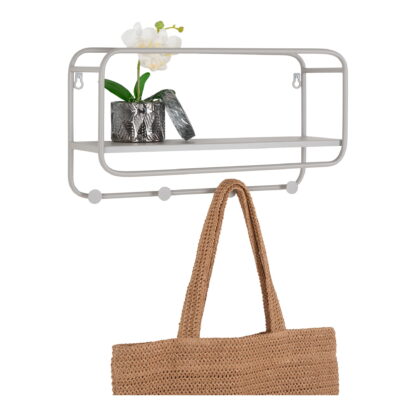 Feira Hat Shelf - Hutablage, Stahl, kühles Grau 45x15x25 cm – Bild 4