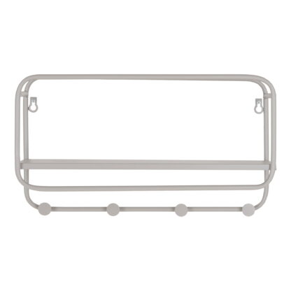 Feira Hat Shelf - Hutablage, Stahl, kühles Grau 45x15x25 cm