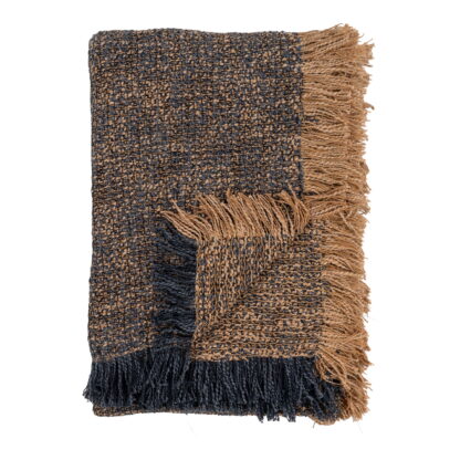 Ely Plaid - Plaid, blau/gelb 130x170 cm