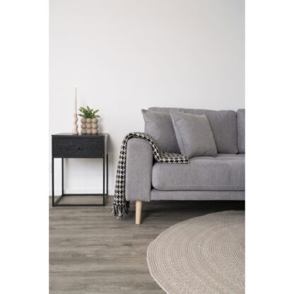 Seitenplaid - Plaid, schwarz/beige 130x180 cm – Bild 4