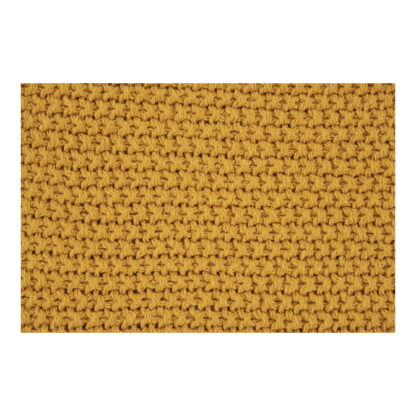 Santos Plaid - Plaid, recycelte Baumwolle, Ocker 130x170 cm – Bild 2