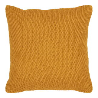 Santos Cushion - Kissen, recycelte Baumwolle, ocker 45x45 cm