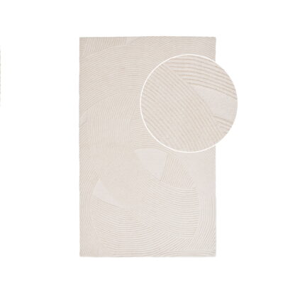 Pune Rug – Teppich, handgetuftet, Elfenbein 160x230 cm