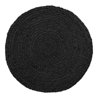 Bombay Tischset, 4er-Set - Tischset aus geflochtener Jute, dunkelgrau, ø38 cm, 4er-Set – Bild 3