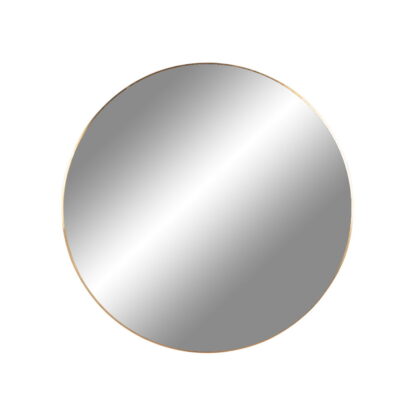 Jersey-Spiegel - Spiegel, Stahl, Messingoptik, ø60 cm