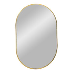 Madrid Mirror - Spiegel, Aluminium, Messingoptik, 50x80 cm
