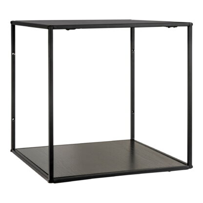 Vita Wallshelf - Wandregal, schwarz, schwarzer Rahmen 36x36x36 cm – Bild 2