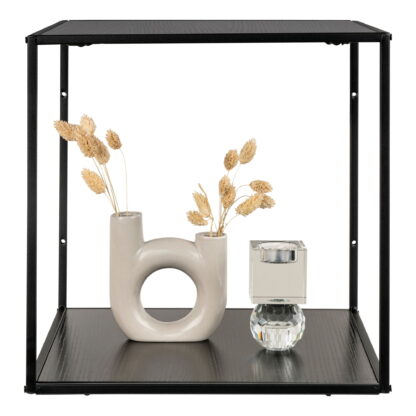 Vita Wallshelf - Wandregal, schwarz, schwarzer Rahmen 36x36x36 cm – Bild 3