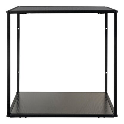 Vita Wallshelf - Wandregal, schwarz, schwarzer Rahmen 36x36x36 cm – Bild 4