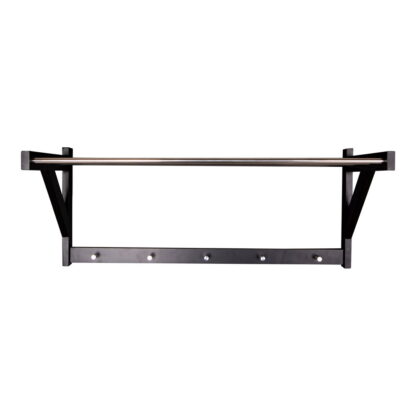 Padova Hat Shelf - Hutablage, Holz/Stahl, schwarz78x32 cm – Bild 2