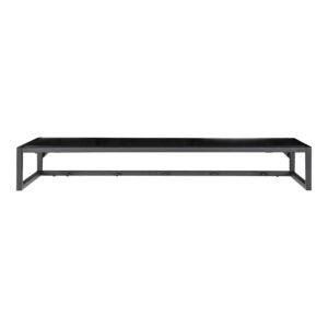 Vita Hutablage - Hutablage, schwarze Ablage, schwarzer Rahmen 80x28 cm